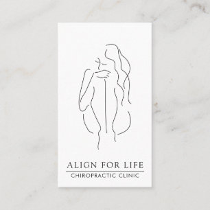 Chiropraktiker Minimalistische Visitenkarte