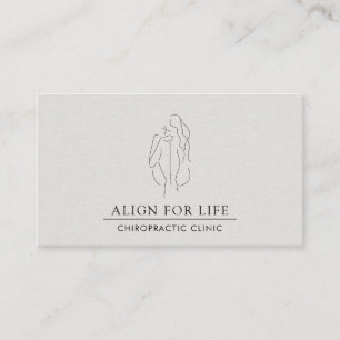 Chiropraktiker - Minimalistische Visitenkarte