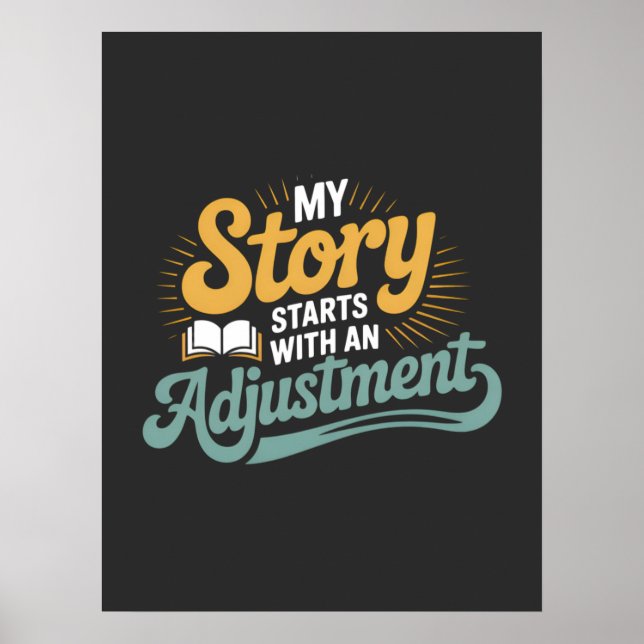 Chiropraktiker Motivation für Spine Zitat Poster (Vorne)