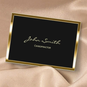 Chiropraktiker Professional Goldrand Visitenkarte