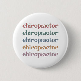 Chiropraktiker Retro Chiropractic Chiro Squad Gesc Button