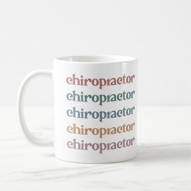 Chiropraktiker Retro Chiropractic Chiro Squad Gesc Kaffeetasse (Links)