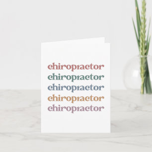 Chiropraktiker Retro Chiropractic Chiro Squad Gesc Karte
