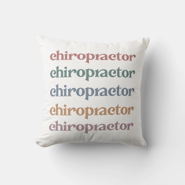 Chiropraktiker Retro Chiropractic Chiro Squad Gesc Kissen (Vorderseite)
