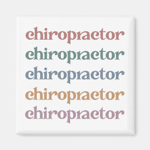Chiropraktiker Retro Chiropractic Chiro Squad Gesc Magnet
