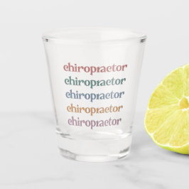 Chiropraktiker Retro Chiropractic Chiro Squad Gesc Schnapsglas