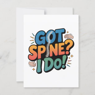 Chiropraktiker Spaß Spine Health Zitat Postkarte