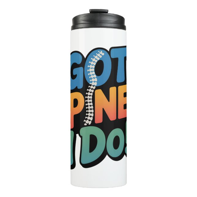 Chiropraktiker Spaß Spine Health Zitat Thermosbecher (Vorderseite)