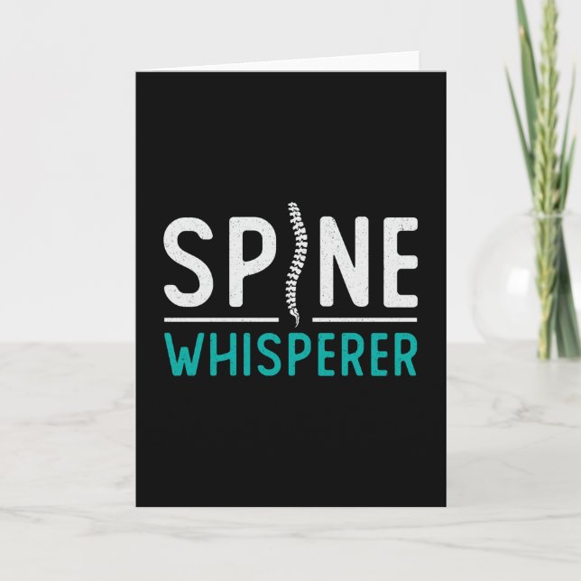 Chiropraktiker Spine Whisperer Chiro Chiropractic Karte (Vorderseite)