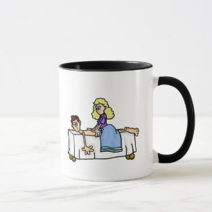 Chiropraktikerin oder Tasse von Masseusen