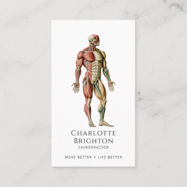 Chiropraktikerkarte Visitenkarte (Vorderseite)