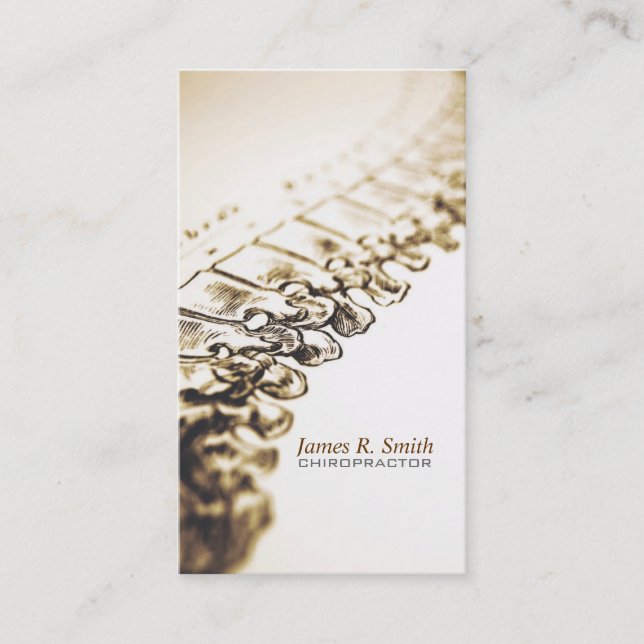 Chiropraktikum, Chiropraktor, Gesundheitsklinik Visitenkarte (Vorderseite)