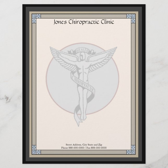 Chiropraktikum Letterhead Briefbogen (Vorderseite)