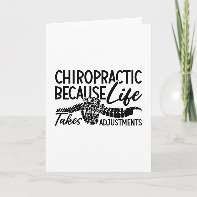Chiropraktikum weil Lebensspine Chiro Chiropraktik Karte (Vorderseite)