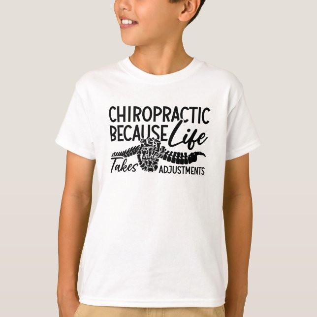 Chiropraktikum weil Lebensspine Chiro Chiropraktik T-Shirt (Vorderseite)