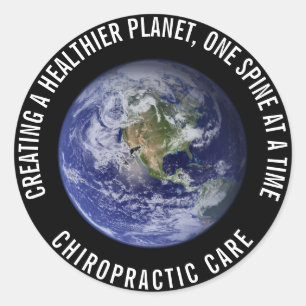 Chiropraktische Aufkleber für gesündere Planeten