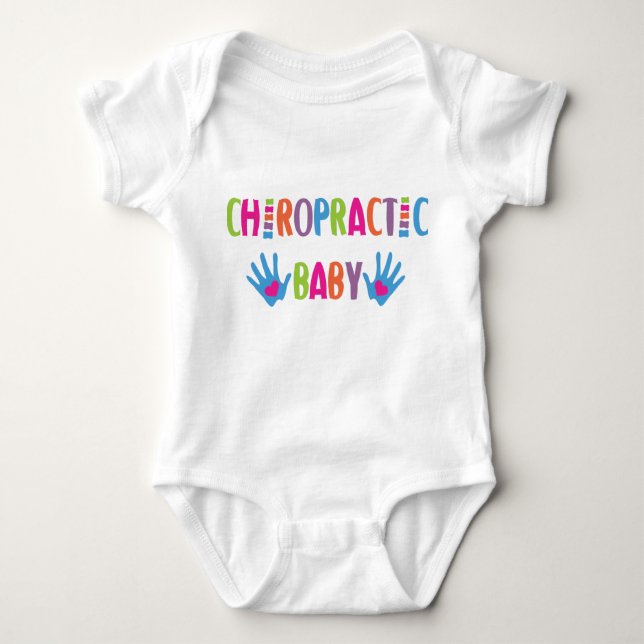 Chiropraktische Baby-Hands Baby Strampler (Vorderseite)
