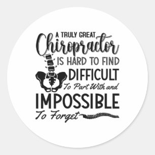 Chiropraktische Chiro Spine Runder Aufkleber