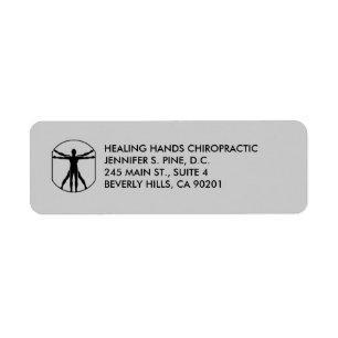 Chiropraktische DaVinci Logo-Labels