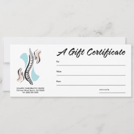 Chiropraktische Geschenkgutscheine
