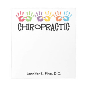 Chiropraktische Hände Personalisierter Notepad Notizblock