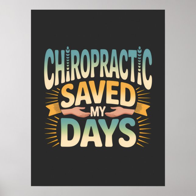Chiropraktische Heilung und Rückenschmerz-Linderun Poster (Vorne)