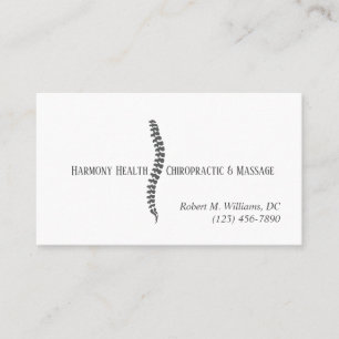 Chiropraktische Klinik Gesundheit & Wellness Visitenkarte