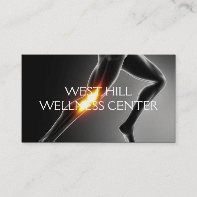 Chiropraktische Krankenversicherungskarte Visitenkarte (Vorderseite)