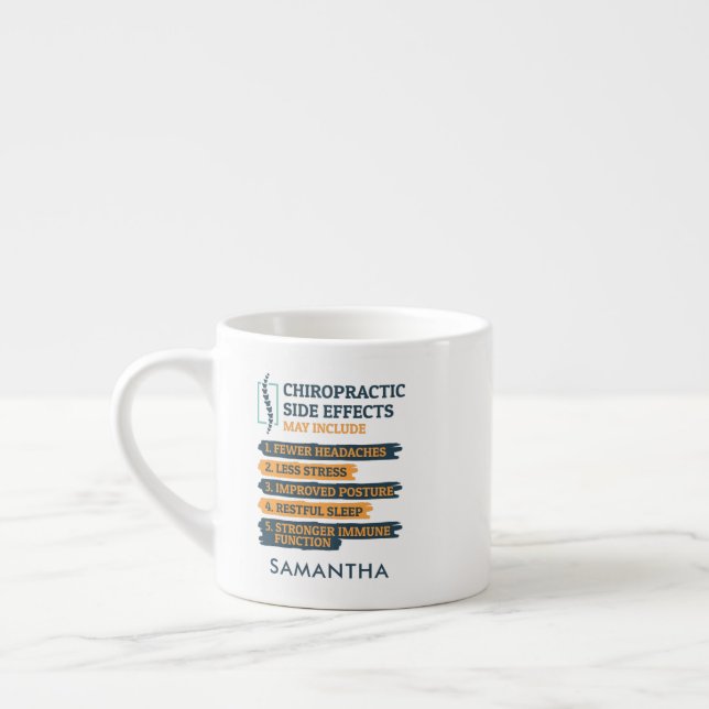 Chiropraktische Nebenwirkungen Coworker Name Espressotasse (Links)