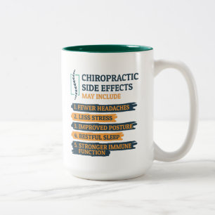 Chiropraktische Nebenwirkungen Funny Chiropractor  Zweifarbige Tasse