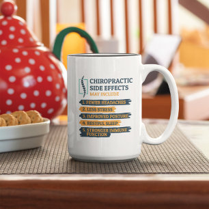 Chiropraktische Nebenwirkungen Funny Chiropraktor Zweifarbige Tasse