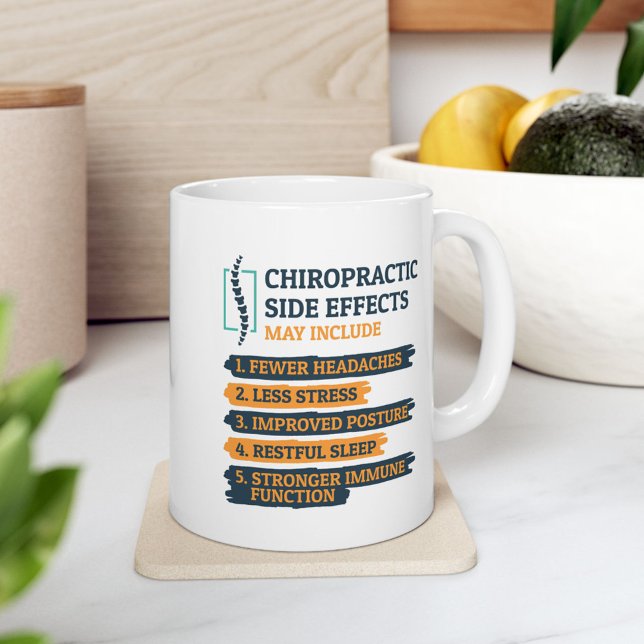 Chiropraktische Nebenwirkungen Jumbo-Tasse (Chiropractic White Jumbo Mug Chiropractor Doctor Keepsake)