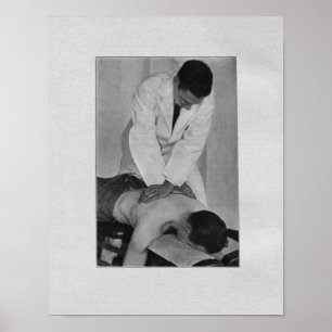 Chiropraktische Rückenmarksanpassung Vintag Poster