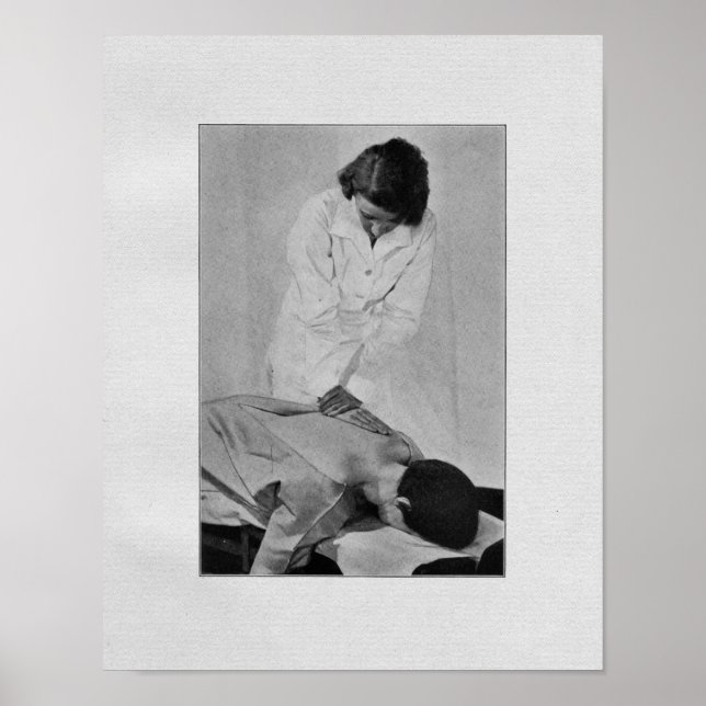 Chiropraktische Rückenmarksanpassung Vintag Poster (Vorne)