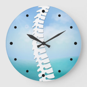 Chiropraktische seitliche Rückenmarksklemme Große Wanduhr