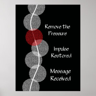 Chiropraktische Subluxation Nerve Impingement Post Poster