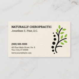 Chiropraktische Terminkarte für das Naturspine-Log