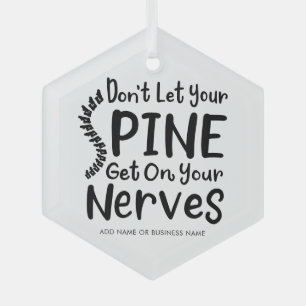 Chiropraktische Weihnachtsarbeiter Ornament Aus Glas