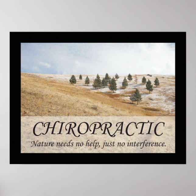 Chiropraktische Zitate und Redewendungen Natur Poster (Vorne)
