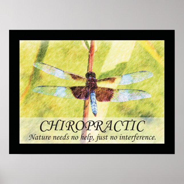 Chiropraktische Zitate und Redewendungen Naturplak Poster (Vorne)