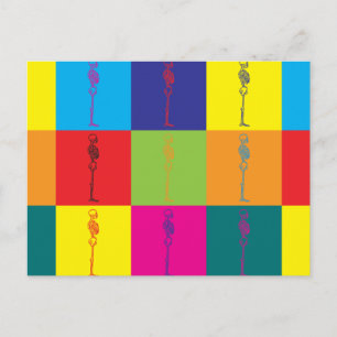 Chiropraktischer Pop Kunst Postkarte