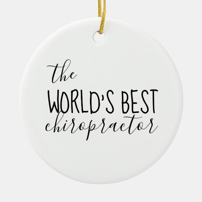 Chiropraktisches, Chiropraktisches Geschenk, Chiro Keramik Ornament (Vorne)