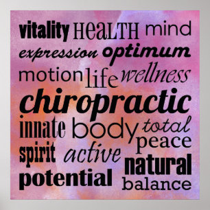 Chiropraktisches Plakat