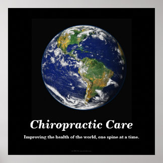 Chiropraktisches Poster: Die Gesundheit der Welt v Poster