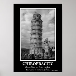 Chiropraktisches Poster - Schiefer Turm von Pisa