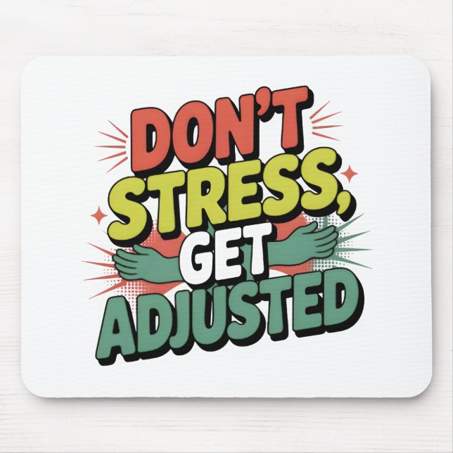 Chiropraktisches Stressabbau-Geschenk für Rückenko Mousepad (Vorne)