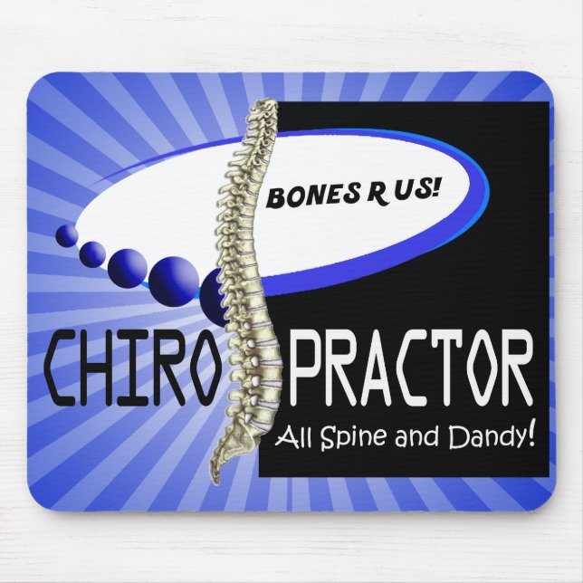 CHIROPRAKTOR - ALLER DORN UND DANDY - KNOCHEN R US MOUSEPAD (Vorne)