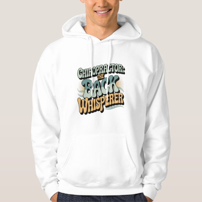 Chiropraktor Back Whisperer Gift Idee Hoodie (Vorderseite)