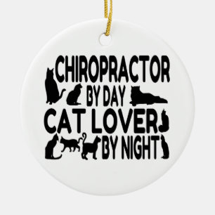 Chiropraktor Cat Lover Keramikornament