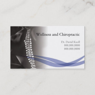 Chiropraktor Chiropractic Health Wellness Clinic Visitenkarte